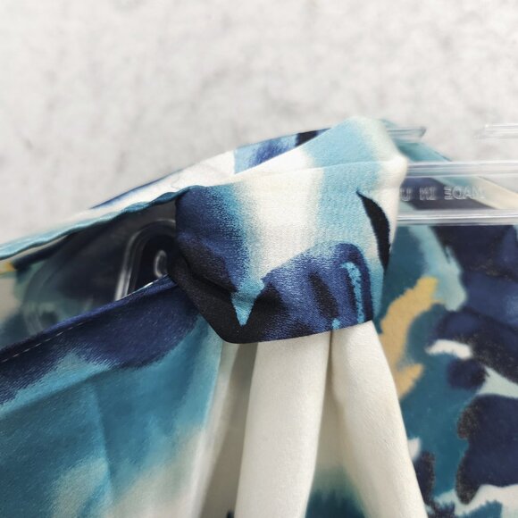 ST JOHN Boutiques Silk Stretch Blouse Drape Dolman Cold Shoulder SMALL - READ!! - Picture 5 of 16